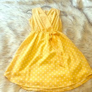 Beautiful Yellow Polka Dot Dress